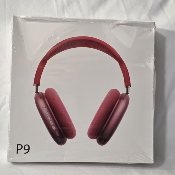 Red New P9 Pro Max Wireless Headphones With Microphone Headset - Picture 3 of 7